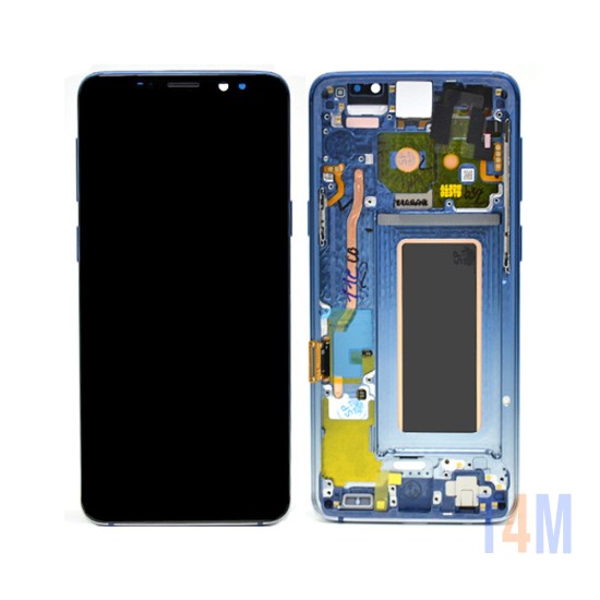 Touch+Display com Frame Samsung Galaxy S9/G960F 5,8" Service Pack (GH97-21696D/21697D) Polaris Azul